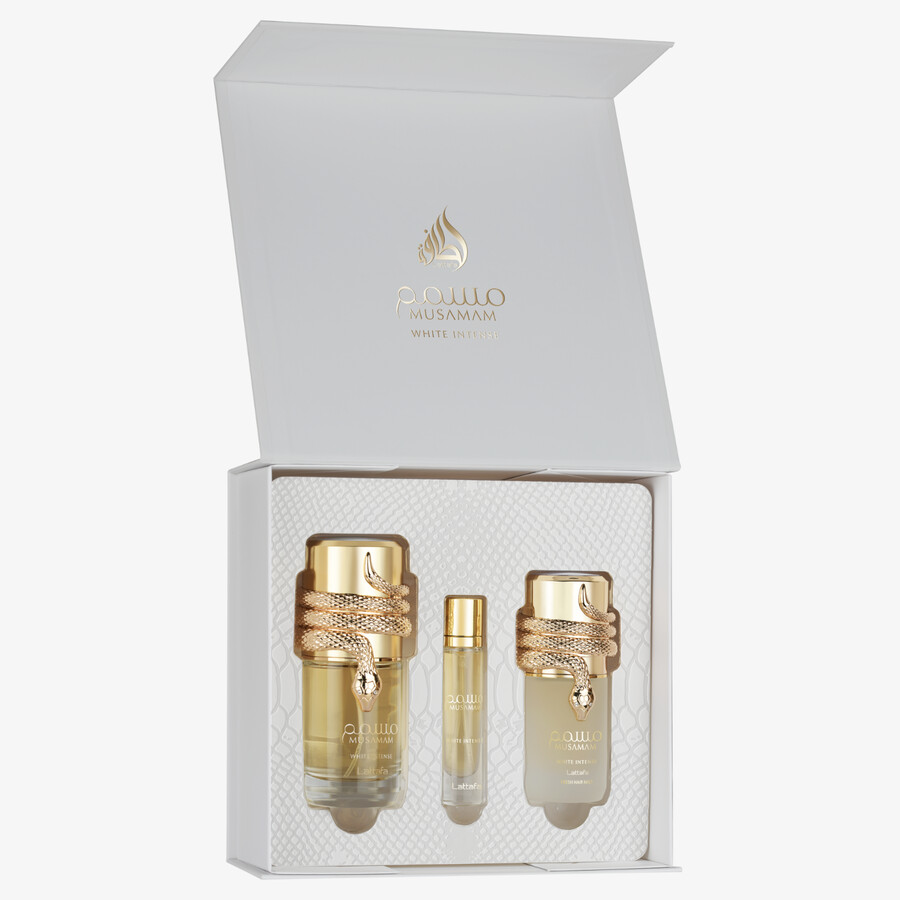 set de regalo de 3 piezas musamam white intense